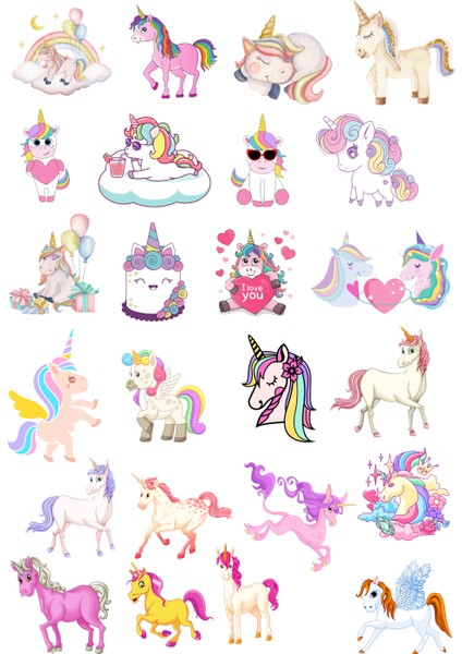 Fun Life 65 Parça Unicorn Sticker Seti