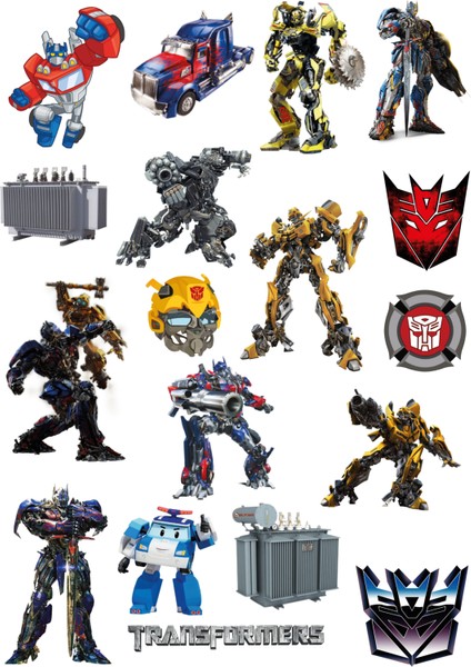 Fun Life 42 Parça Transformers Sticker Seti