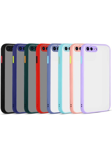 iPhone 8 Plus - Uyumlu Wowcase Hux Kapak-Mor