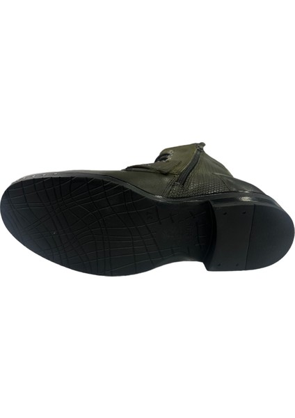 1852507 22 Kadın Hakiki Deri Bot Yeşil indirimleri