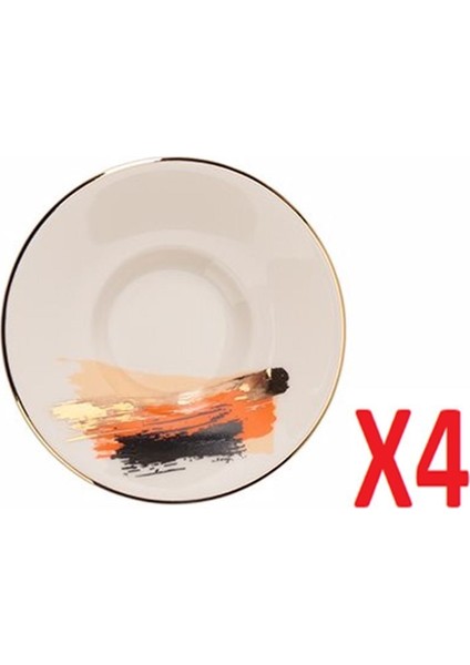 Dash Desen Çay Tabağı 11 Cm 4 Lü 04alm008510
