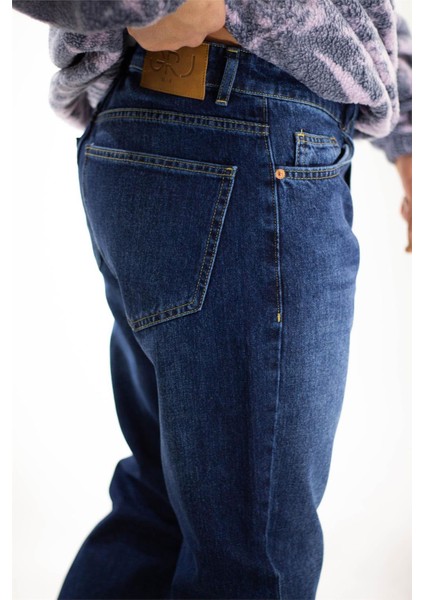 Loose Fit Pantolon Mavi