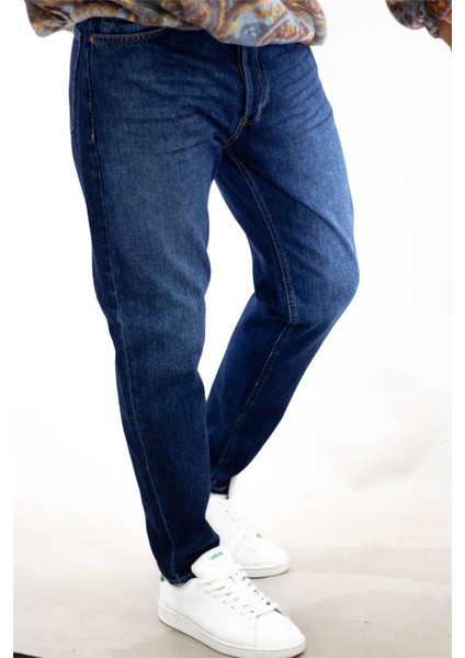 Loose Fit Pantolon Mavi