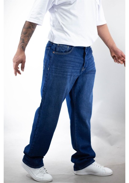 Baggy Jean Pantolon Açık Mavi