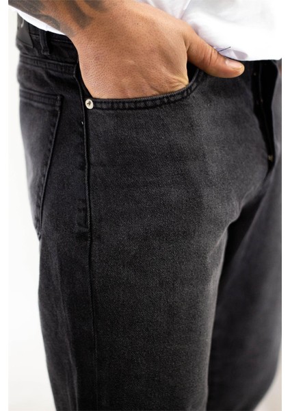 Loose Fit Pantolon Koyu Gri