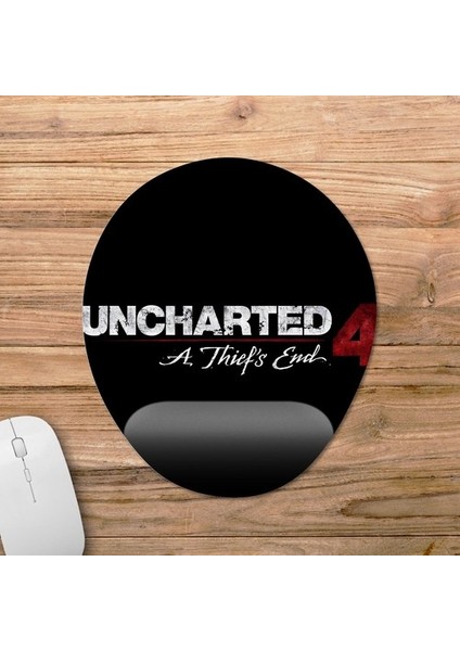 Uncharted 4 Bilek Destekli Mousepad Model - 3 Oval