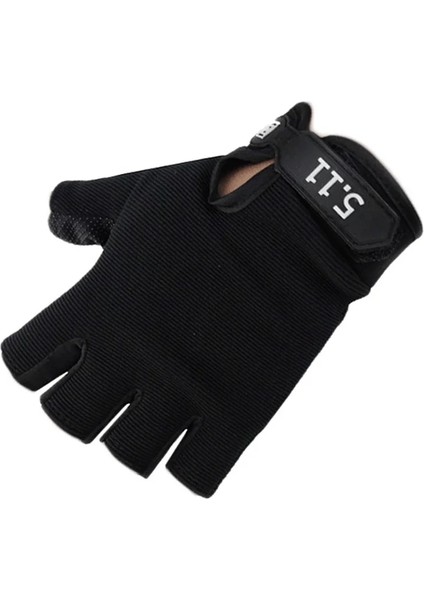 Siyah Stil Xl Beden Kaymaz Yarım Parmak Spor Eldivenleri Vücut Geliştirme Eğitimi Bilek Eldiven Dambıl Fitness Egzersiz Halter Için (Yurt Dışından)