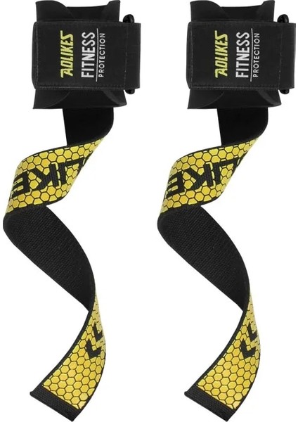 G-Sarı Stili Yazın Loogdeel Ağırlık Kaldırma Bilek Kayışları Spor Vücut Geliştirme Eğitimi Spor Salonu Crossfit Kaymaz Flex Jel Kavrama ile Kaldırma Kayışları (Yurt Dışından)