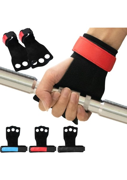 Siyah Sağ El Stili L Beden Deri Jimnastik El Sapları Halter Egzersiz Spor Eldivenleri Palmiye Koruma Bilek Wrap Fitness Eğitimi El Kabarcıkları (Yurt Dışından) fiyatları