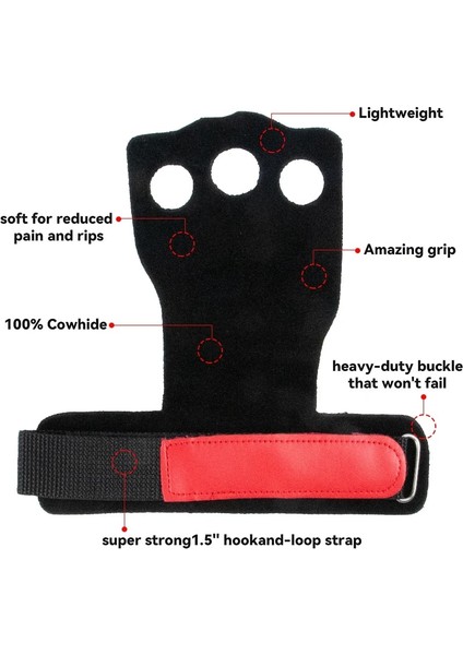 Siyah Sağ El Stili L Beden Deri Jimnastik El Sapları Halter Egzersiz Spor Eldivenleri Palmiye Koruma Bilek Wrap Fitness Eğitimi El Kabarcıkları (Yurt Dışından) modelleri