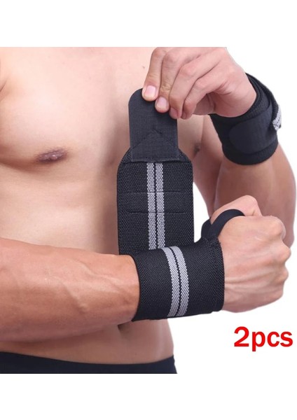 Çikolata Tarzı 1 Adet Nefes Bileklik Elastik Bilek Sargı Halter Halter Bandajları Spor Salonu Vücut Geliştirme Ekipmanları Aksesuarları Crossfit (Yurt Dışından)
