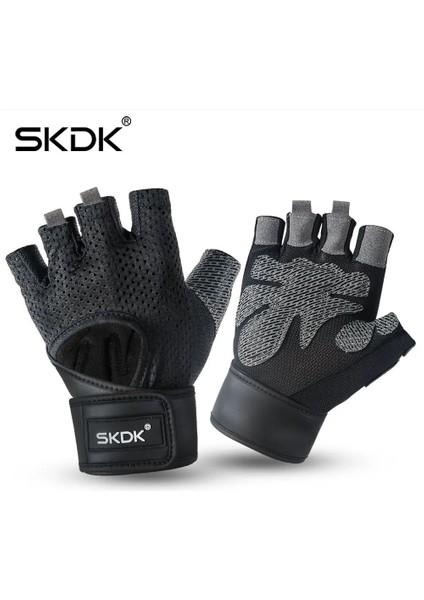 Tip 2 Stili Xl Beden Skdk Spor Eldivenleri Halter Egzersiz Dambıl Crossfit Vücut Geliştirme Aksesuarı Nefes Alabilir Spor Eldivenleri Silikon Palm Hollow B (Yurt Dışından)