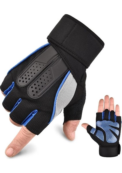 Pembe Siyah Stil Xl Beden 1 Çift Spor Ağır Eğitim Yarım Parmak Eldiven Kaymaz Genişletilmiş Dambıl Giyilebilir Bilek Desteği Pull-Up Halter (Yurt Dışından) fırsatları