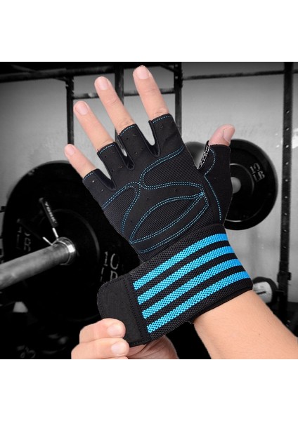 Mavi Spor Eldiven Stili Xl Beden Halter Eldivenleri Erkek Kadın Egzersiz Eldiveni Halter Gym Fitness Eldivenleri Cossfit Eğitim Egzersiz Korumak Için Bilek Desteği (Yurt Dışından) fırsatları