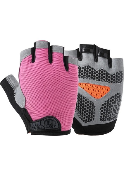 Pembe 2 Tarzı S Beden Yaz Erkek Kadın Spor Eldivenleri Spor Halter Bisiklet Yoga Vücut Geliştirme Eğitimi Ince Nefes Kaymaz Yarım Parmak Eldiven (Yurt Dışından)
