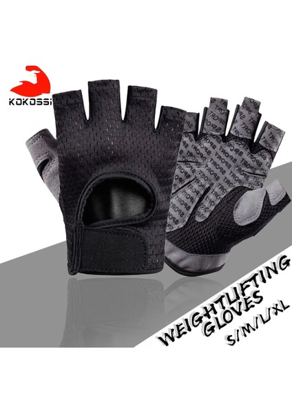 B Tipi - Koyu Mavi Stil Xl Beden Kokossi Spor Halter Eldivenleri Yarım Parmak Kaymaz Doğa Sporları Bisiklet Eldiven Mitten Erkek Kadın Bisiklet Binme Eldivenleri (Yurt Dışından) modelleri