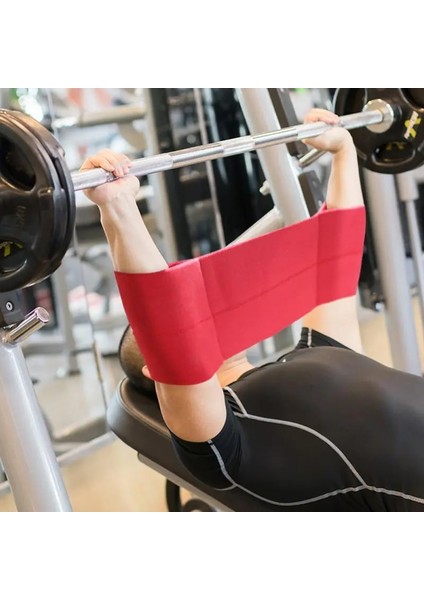 Kırmızı Stil L Beden Bench Press Sapan Powerlifting Mukavemeti Naylon Bant Artırır Halter Dirsek Kollu Fitness Salonu Egzersiz Dirsek Desteği (Yurt Dışından)