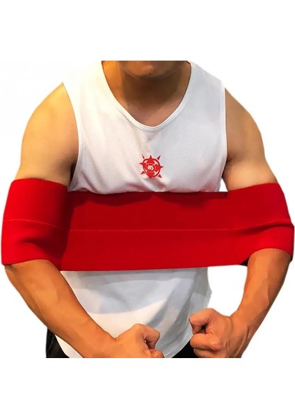 Kırmızı Stil L Beden Bench Press Sapan Powerlifting Mukavemeti Naylon Bant Artırır Halter Dirsek Kollu Fitness Salonu Egzersiz Dirsek Desteği (Yurt Dışından)