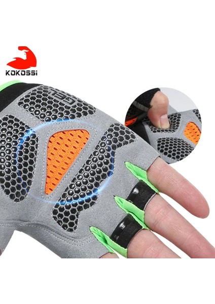 Tip D--Gri Stili M Beden Kokossi Erkek Kadın Yarım Parmak Spor Eldivenleri Nefes Alabilir Kaymaz Halter Dambıl Yatay Bar Eğitim Eldivenleri (Yurt Dışından) modelleri