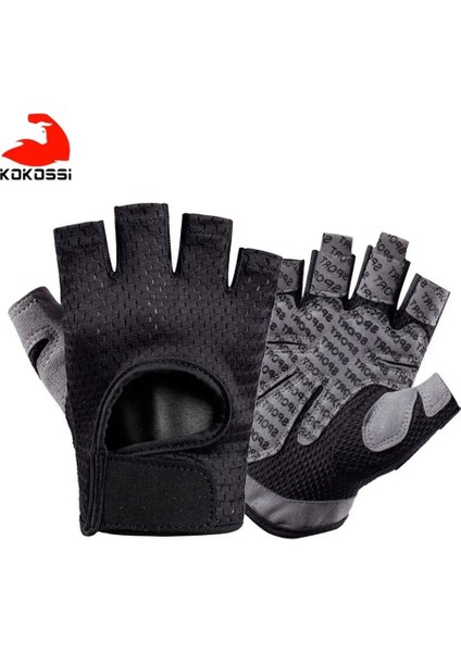 Tip C--Siyah Stil Xl Beden Kokossi Spor Halter Eldivenleri Yarım Parmak Kaymaz Doğa Sporları Bisiklet Eldiven Mitten Erkek Kadın Bisiklet Binme Eldivenleri (Yurt Dışından)