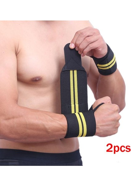 Pembe Tarzı 1 Adet Nefes Bileklik Elastik Bilek Sargı Halter Halter Bandajları Spor Salonu Vücut Geliştirme Ekipmanları Aksesuarları Crossfit (Yurt Dışından)