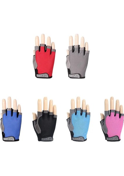 Mavi Stil M Beden Yaz Erkek Kadın Spor Eldivenleri Spor Halter Bisiklet Yoga Vücut Geliştirme Eğitimi Ince Nefes Kaymaz Yarım Parmak Eldiven (Yurt Dışından) fırsatları