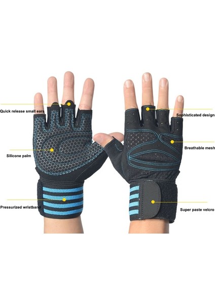 Kırmızı Eldiven Tarzı L Beden Ağır Egzersiz Vücut Geliştirme Spor Salonu Eğitim Fitness Handschuhe Egzersiz Crossfit Eldivenler Için Bilek Desteği ile Halter Eldivenleri (Yurt Dışından) fırsatları