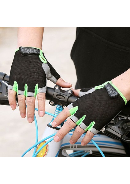 B Tipi--Yeşil Stil Xl Beden Yaz Erkek Kadın Spor Eldivenleri Spor Halter Bisiklet Yoga Vücut Geliştirme Eğitimi Ince Nefes Kaymaz Yarım Parmak Eldiven (Yurt Dışından) modelleri