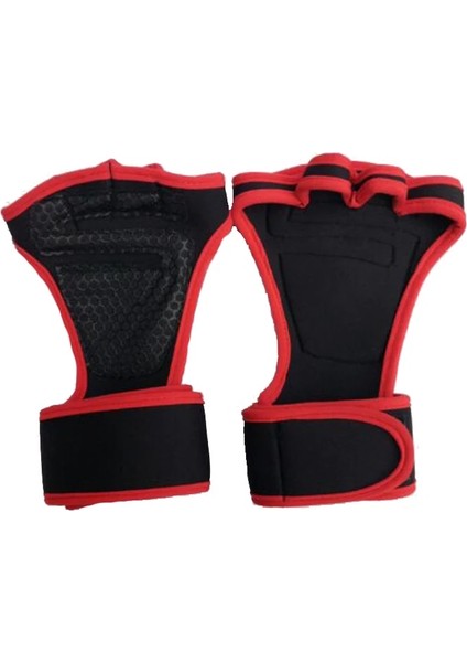 Kırmızı Stil L Beden Fitness Spor Halter Eldivenleri Kaymaz Egzersiz Yarım Parmak Eldiven Dambıl Spor Eldivenleri Spor Crossfit Eğitim Eldivenleri (Yurt Dışından)