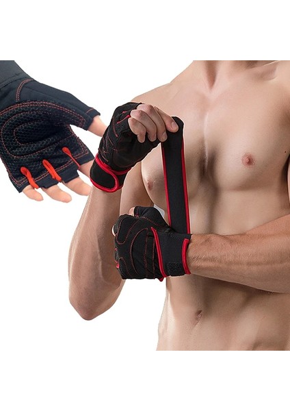 Pembe Spor Eldiven Stili L Beden Spor Fitness Eldivenleri Yarım Parmak Nefes Alabilir Spor Salonu Halter Eldivenleri Dambıl Crossfit Egzersiz Güç Ağırlık Kaldırma Ekipmanları (Yurt Dışından) fırsatları