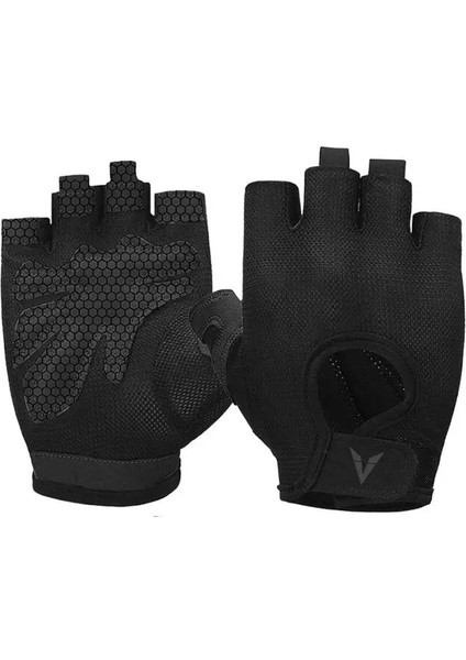 V5101 Siyah Stil M Beden Veidoorn Profesyonel Ağırlık Kaldırma Spor Eldivenleri Nefes Egzersiz Eğitimi Spor Eldivenleri Fitness Bisiklet Egzersiz Kadın Erkek Gril (Yurt Dışından)