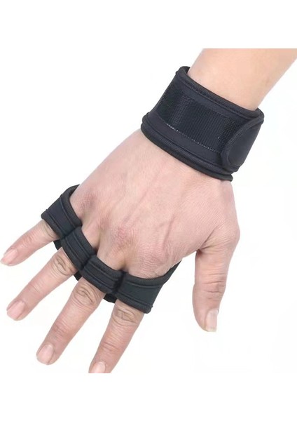 C Stili M Beden Kadınlar ve Erkekler Ağırlık Kaldırma Spor Salonu Eğitim Eldivenleri Genişletilmiş Bileklik Kaymaz Aşınmaya Dayanıklı Açık Parmaksız Koşu Eldivenleri (Yurt Dışından) indirimleri