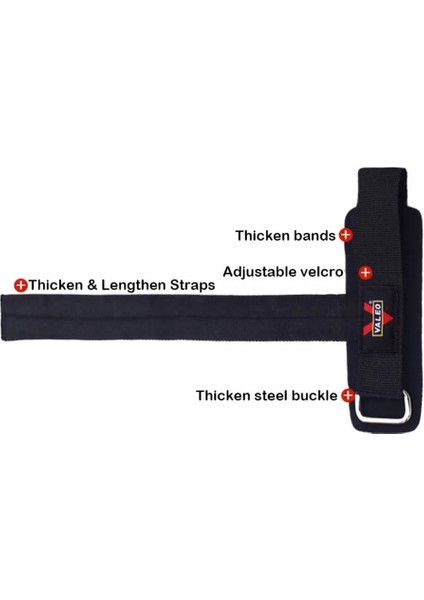 Siyah Stil Fitness Halter Eldivenleri Spor Salonu Kavrama Kayış Pedleri Bilek Sargıları Halter Halter Halter Vücut Geliştirme Guantes Spor Salonu Spor Eldiven (Yurt Dışından) fırsatları