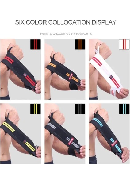 Mavi Stil Halter Spor Bileklik Gym Fitness Powerlifting Bracers Destek Elastik Bilek Sargıları Spor Güvenliği Için Bandajlar (Yurt Dışından) modelleri