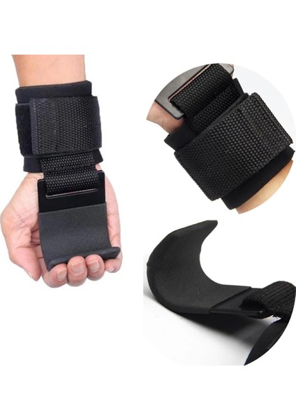 1 Adet Siyah A Stili Bilek Kayışları Ağırlık Kaldırma Kancaları Pull Ups Egzersiz Kancası Spor Salonu Fitness Seti Halter Ağır Hizmet Tipi Güç Kaldırma Sapları Yastıklı (Yurt Dışından) fiyatları