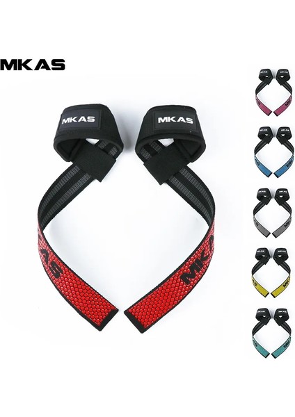 Chaoduo Shop Mavi Bilek Kayışı Stili Mkas Ağırlık Kaldırma Bilek Kayışları Spor Vücut Geliştirme Eğitimi Spor Salonu Kaldırma Kayışları Kaymaz Flex Jel Kavrama ile (Yurt Dışından)