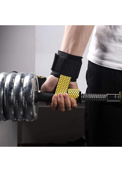 Mavi Stil Spor Salonu Kaldırma Askıları Deadlift Fitness Eldivenleri Ağırlık Kaldırma Kemeri Kaymaz El Sapları Bilek Kayışları Destek Powerlifting Eğitimi (Yurt Dışından) indirimleri