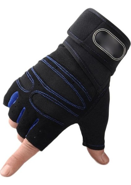 No.4 Tarzı Xl Beden Erkekler Fitness Ağır Eğitim Eldivenleri Vücut Geliştirme Yarım Parmak Eldiven Kaymaz Genişletilmiş Bilek Desteği Halter Sporları (Yurt Dışından)
