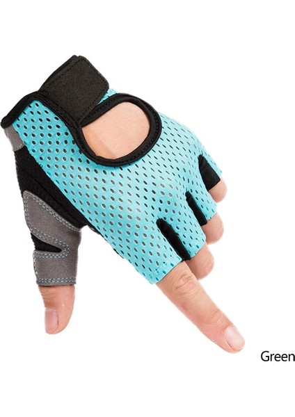 No.1 Tarzı L Beden 1 Çift Profesyonel Spor Salonu Fitne Eldiven Kadın Erkek Crossfit Egzersiz Vücut Geliştirme Eğitimi Ince Nefes Kaymaz Yarım Parmak Eldiven (Yurt Dışından)