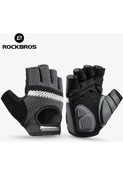 Chaoduo Shop S246 Stili S Beden Rockbros Breathable Fitness Gloves Silicone Palm Hollow Back Gym Gloves Weightlifting Workout Dumbbell Bodybuilding Gloves (Yurt Dışından)