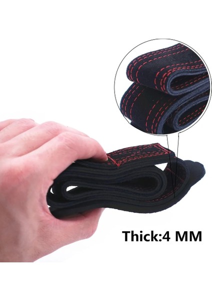 Koyu Haki Stili Erkekler ve Kadınlar Için Neopren Yastıklı Destekli Fitness Halter Deri Bilek Kayışı Sarar Ağır Hizmet Tipi Powerlifting Kavrama Kancası (Yurt Dışından)