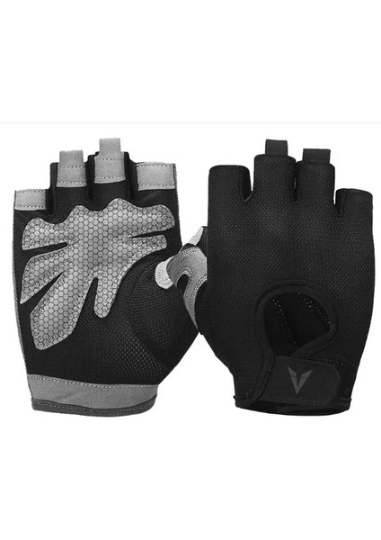 Chaoduo Shop V5101 Gri Stil L Beden Veidoorn Profesyonel Ağırlık Kaldırma Spor Eldivenleri Nefes Egzersiz Eğitimi Spor Eldivenleri Fitness Bisiklet Egzersiz Kadın Erkek Gril (Yurt Dışından)