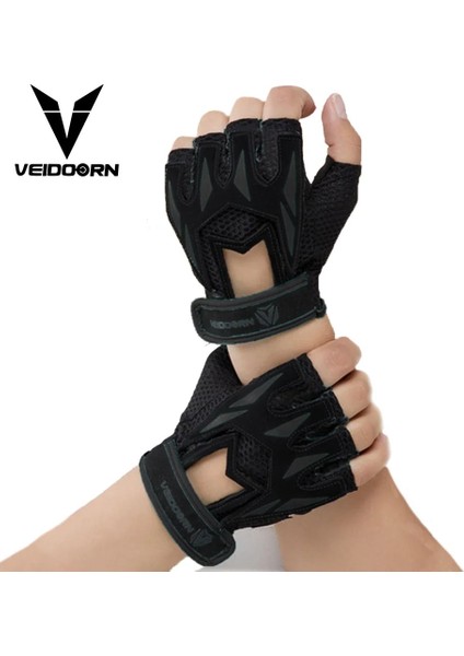 Chaoduo Shop V5101 Gri Stil L Beden Veidoorn Profesyonel Ağırlık Kaldırma Spor Eldivenleri Nefes Egzersiz Eğitimi Spor Eldivenleri Fitness Bisiklet Egzersiz Kadın Erkek Gril (Yurt Dışından)