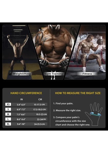 Type1 Mavi Stil L Beden Professional Half Full Finger Fitness Gloves Men With Wrist Support Gym Exercise Powerlifting Pull Up Protector (Yurt Dışından)