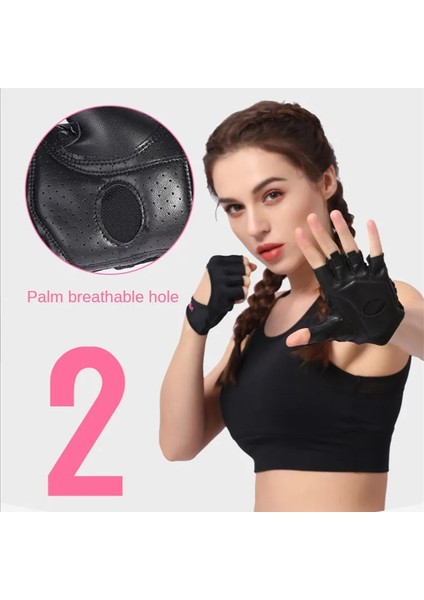 Siyah Stil Lxı Boodun Spor Eldivenleri Kadın Yarım Parmak Nefes Alabilir Fitness Egzersiz Egzersiz Yoga Eldivenleri Güç Ağırlık Kaldırma El Handschoenen (Yurt Dışından) fırsatları