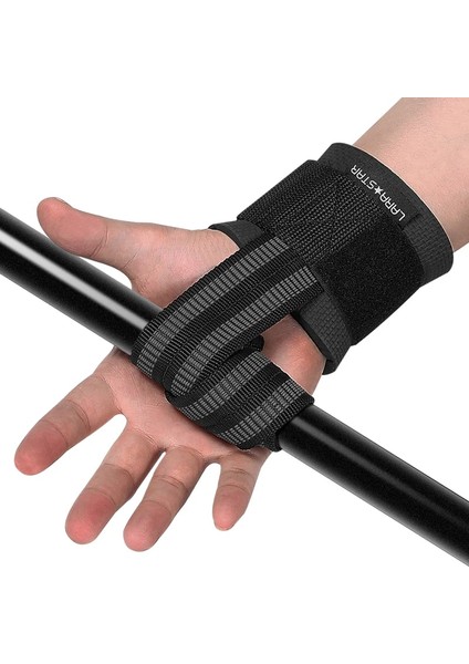 Siyah Stil Ağırlık Kaldırma Spor Salonu El Kayışı Bilek Bandı Iki Taraflı Kaymaz Deadlift Powerlifting Squat Halter Fitness Spor Brace Pad (Yurt Dışından) modelleri