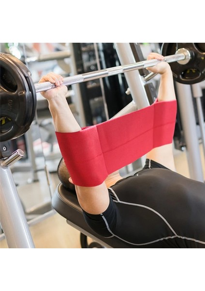 Mavi Stil M Beden Spor Salonu Halter Direnç Bandı Bench Press Sling Dirsek Fitness Elastik Bandaj Dirsek Kollu Sapan Desteği (Yurt Dışından)