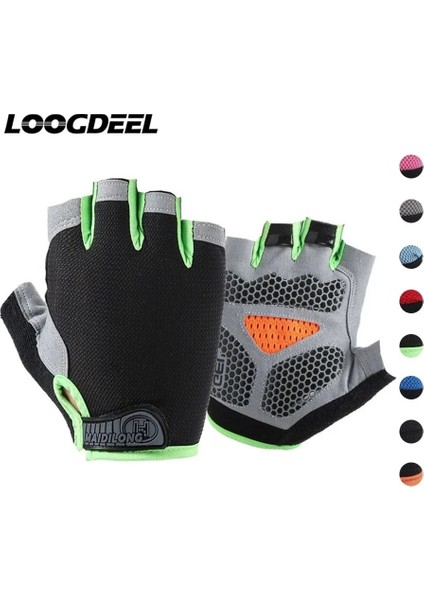 Gri Bir Stil Xl Beden Loogdeel Erkek Kadın Yarım Parmak Spor Eldivenleri Nefes Kaymaz Spor Halter Dambıl Yatay Bar Eğitim Eldivenleri (Yurt Dışından) fırsatları