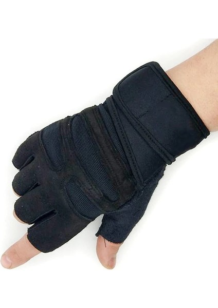 Kırmızı Stil Xl Beden Finger Gym Fitness Gloves With Wrist Wrap Support For Men Women Crossfit Workout Power Weight Lifting Equipment (Yurt Dışından) indirimleri