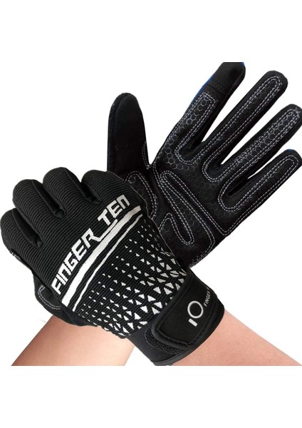 Type2 Siyah Stil Sadece Bir Boyut Professional Half Full Finger Fitness Gloves Men With Wrist Support Gym Exercise Powerlifting Pull Up Protector (Yurt Dışından)